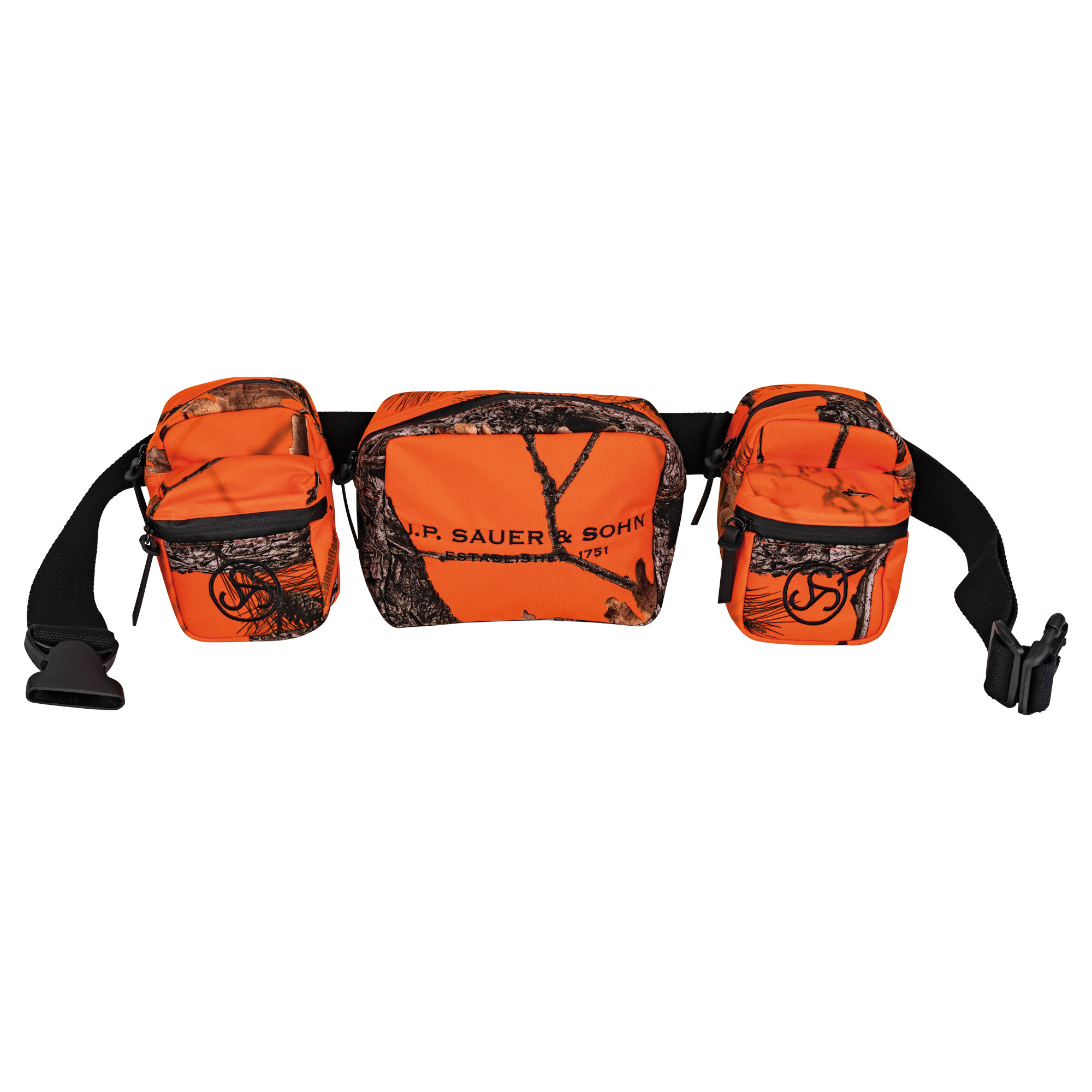 HUNT® CORDURA Velcro Belt 'HG2' in green-orange co