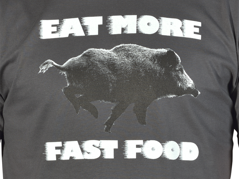 T-Shirt EAT MORE FAST FOOD